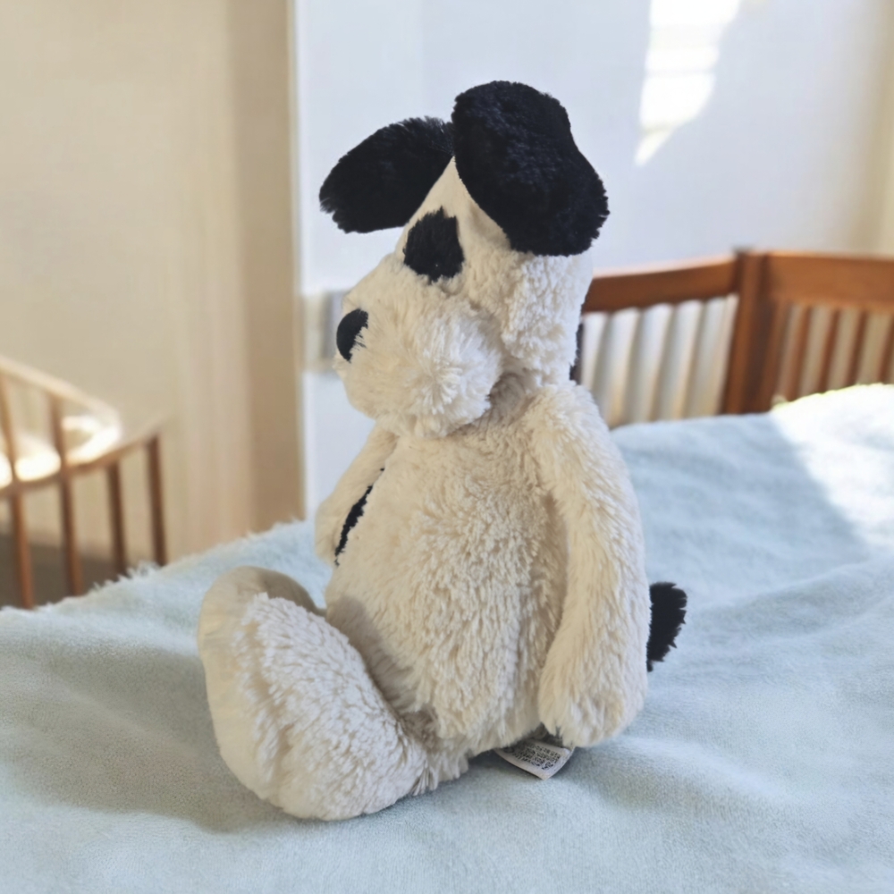 Jellycat Cream and Black Plush Dog Toy - Picture 3 of 7